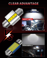 LASFIT close-up of 3030 SMD LED chips highlighting brighter light output and clarity