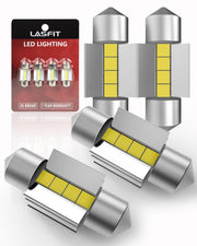 LASFIT front packaging showing the pack of four bulbs and product information for easy identification