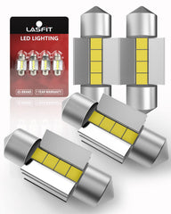 LASFIT front packaging showing the pack of four bulbs and product information for easy identification