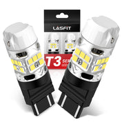 LASFIT front packaging showing WT21W reverse bulbs and quick install benefit