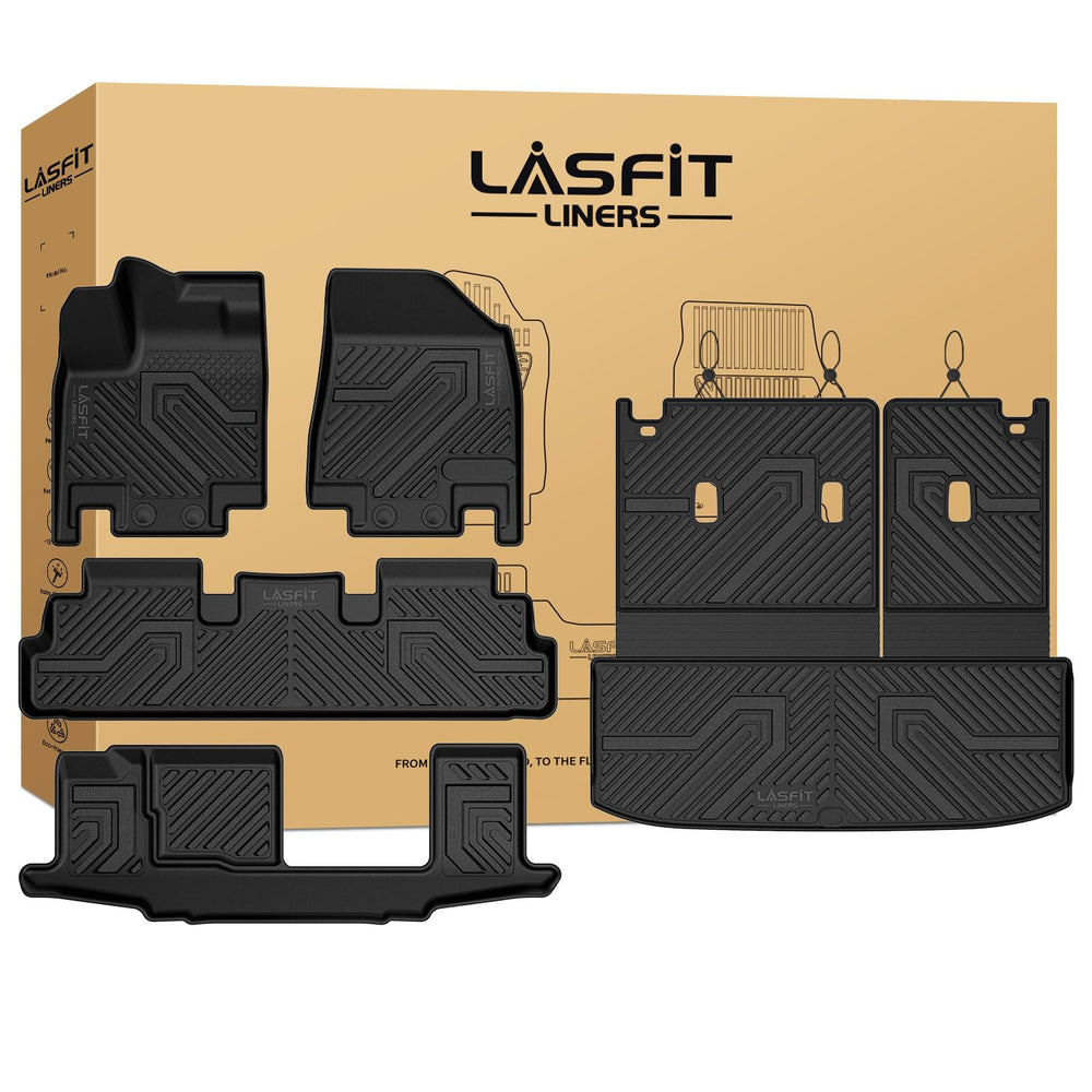 LASFIT front row mat installed showing precise fit and full protection