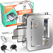 LATCH.IT chrome front view showing sturdy handle and visible benefit of durability
