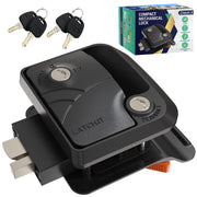 latch.it black front view showing durable metal handle and secure appearance