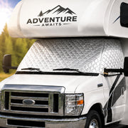 LATCH.IT front view installed on Ford E-450 showing full coverage and fit