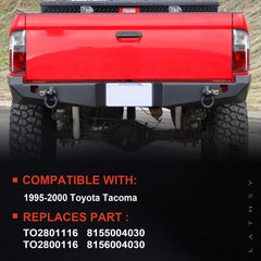 Lathsy tail light backside with mounting points and easy-install benefit