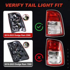 Lathsy tail light close-up lens texture showing clarity and durability