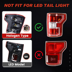Lathsy tail light installed on Ford F-150 rear demonstrating OEM alignment