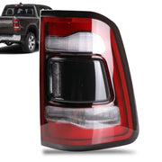 Lathsy passenger-side tail light front view showing black cover and LED styling benefits