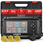 LAUNCH front view of CRP129HD scanner showing rugged housing and display, fast diagnostics