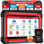 LAUNCH front view showing device ready for diagnostics, professional reliability
