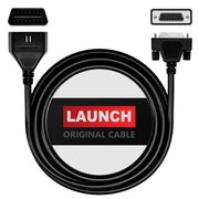 LAUNCH main cable front view shows connector and secure fit benefit