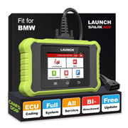 LAUNCH Creader Elite X500 front view showing screen and buttons, clear diagnostics display advantage