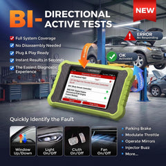LAUNCH X500 connected to OBD2 port with cable demonstrating easy vehicle hookup