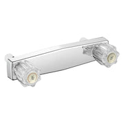 LavishStream front view wall-mount faucet showing compact profile and easy fit