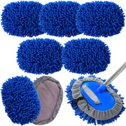 Layhit front view of five royal blue mitts showing value and coverage