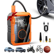 Lazyshine front view showing compact pump and case, highlights portability