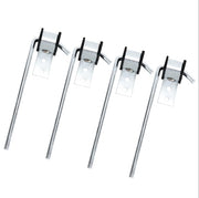 LCGP front view of four galvanized exhaust hanger rods showing compact packaging and durability