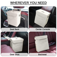LCMWHOP exterior pocket detail holding tissues and phone for organized storage