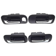 Lcyolada front door handle packaging showing complete 4-piece set and labels