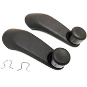 Lcyolada front view of black crank handles showing fit and finish benefit