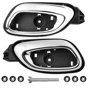 Lcyolada chrome front packaging showing both replacement handles and benefits of OEM fit