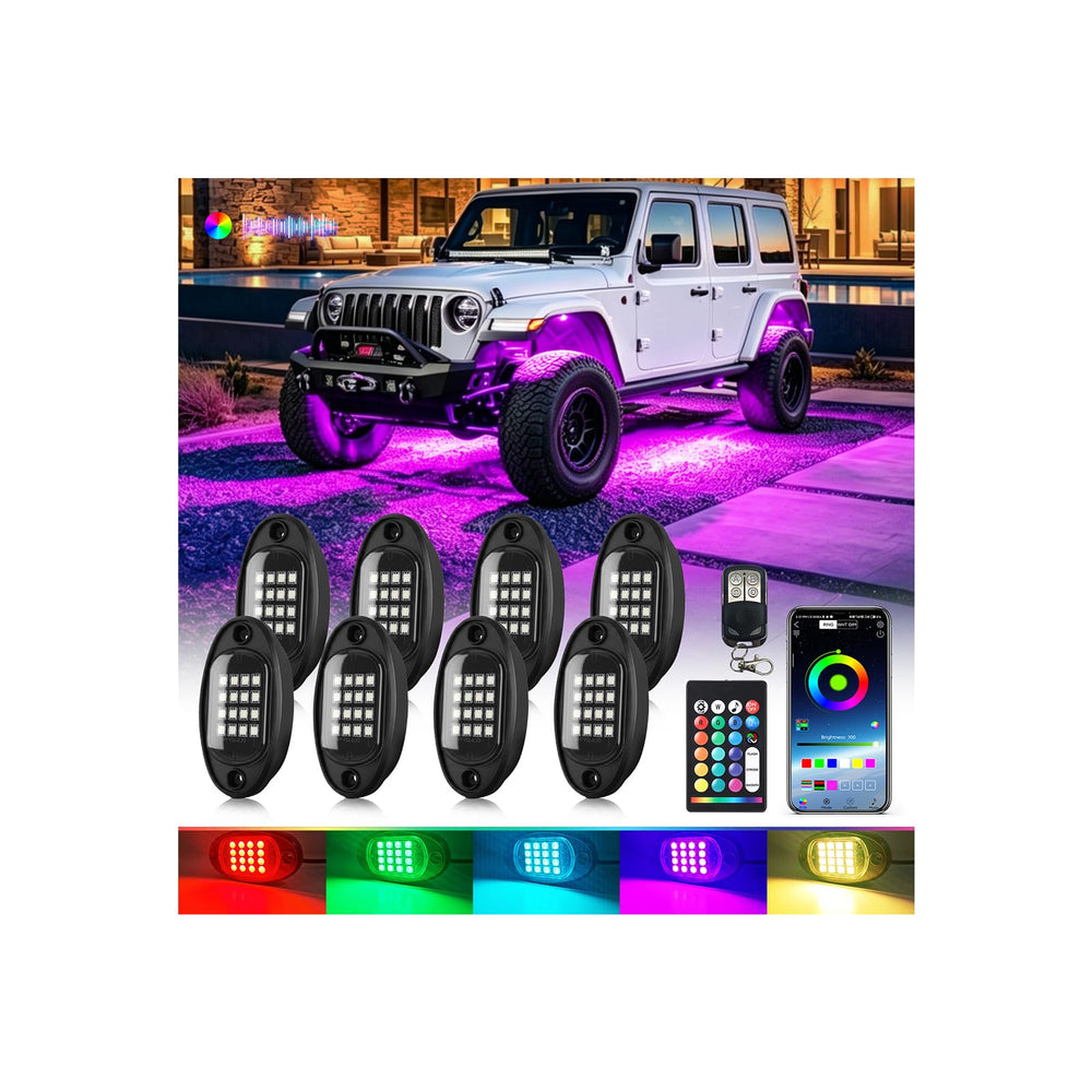 LD DARKEAGLE front-installed on Jeep enhancing curb appeal and visibility