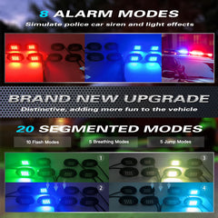 LD DARKEAGLE underbody vibrant multicolor glow improving night visibility