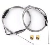 LDCRE front packaging showing complete throttle and idle cable set, durable replacement