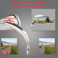 LDJXDADI close-up of white transparent glass lens offering clearer rear reflections