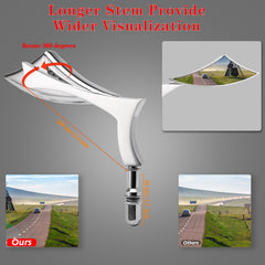 LDJXDADI side angle mounted mirror demonstrating extended field of view benefit