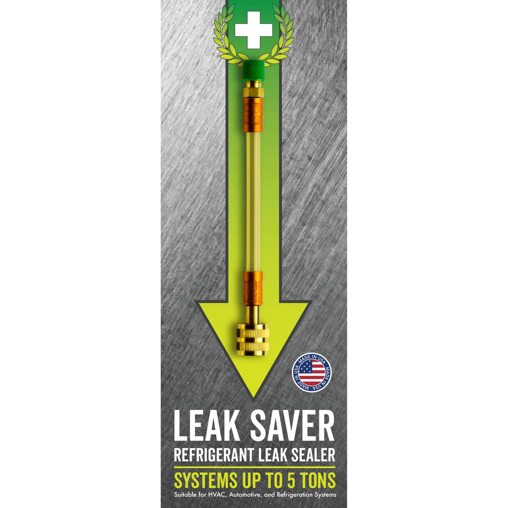 Leak Saver front label showing product name and key benefits
