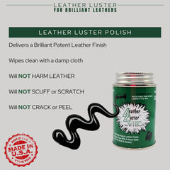 Leather Luster pre-cleaner close-up highlighting deep-clean benefit