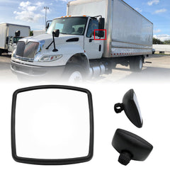 LEAVAN front-mounted mirror showing fit and improved visibility
