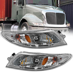 LEAVAN front view of both headlight assemblies showing exact fit and restored visibility