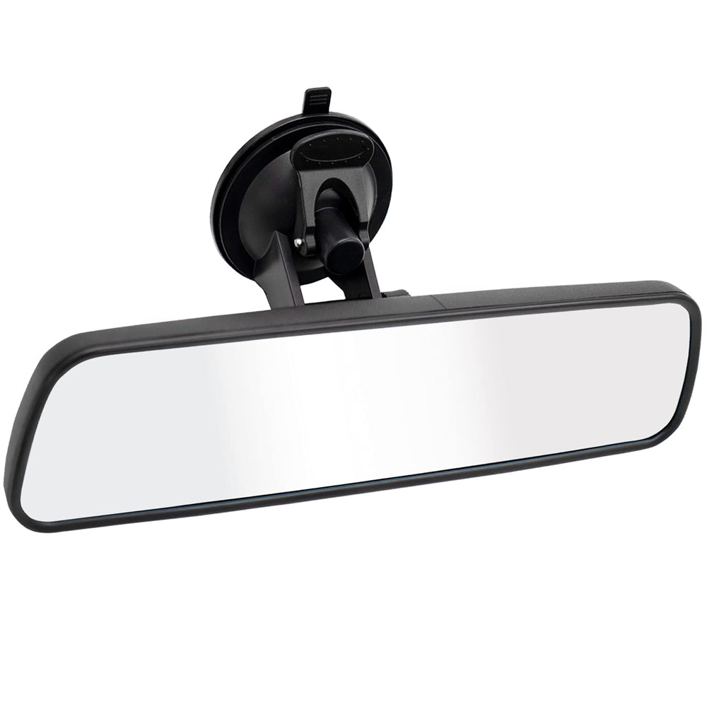 LECAMEBOR front view full-width mirror showing broad rear visibility benefit