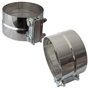 LEDAUT clamp front view showing 5" fit and durable finish