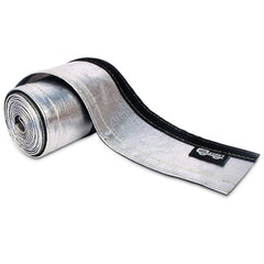 LEDAUT front view of aluminized heat shroud sleeve showing packaging and length benefit
