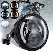 LEDOPPO front view showing headlight face and clear benefit of brighter road lighting