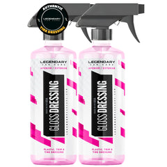 Legendary Car Care front packaging showing two 16oz bottles and clear labeling for quick identification
