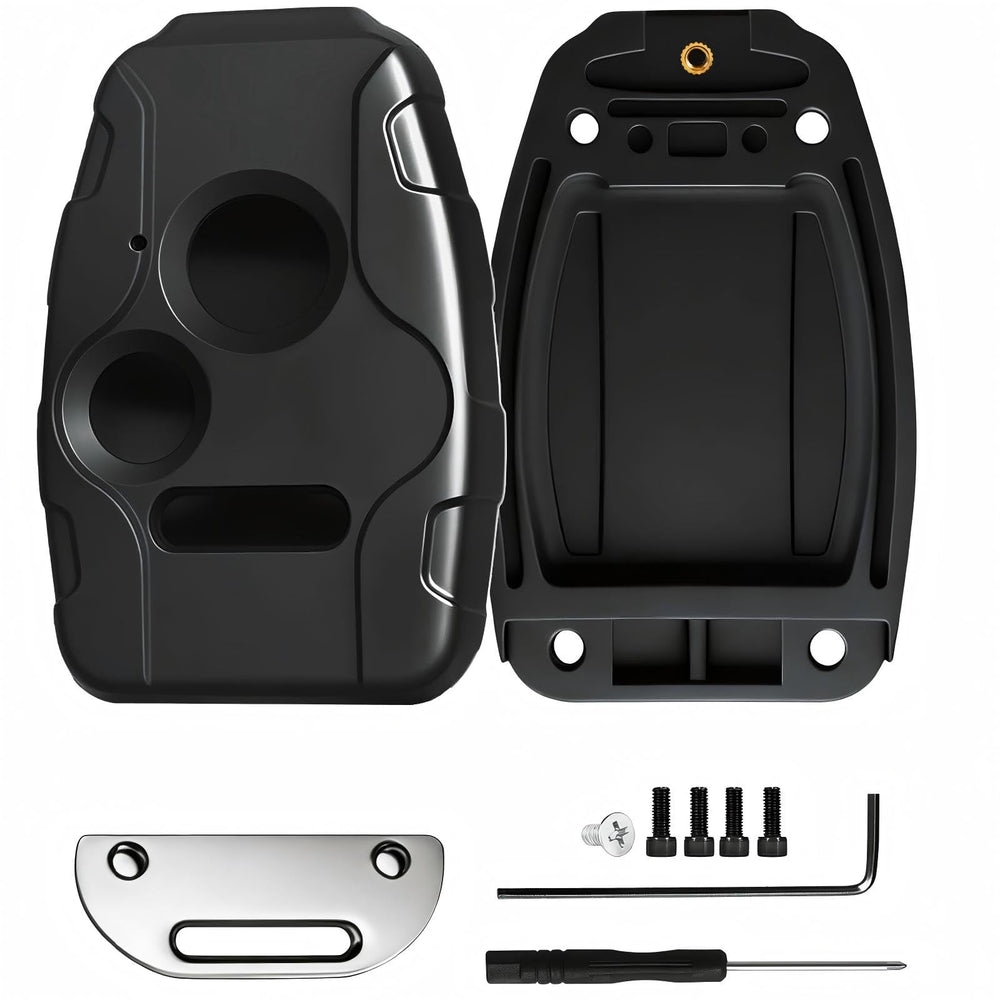 LEHDE front view of replacement Honda key fob shell showing button layout and fit benefit