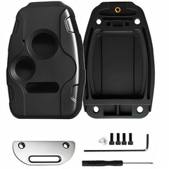 LEHDE front view of replacement Honda key fob shell showing button layout and fit benefit