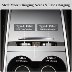 Leikaendi retractable Type-C cable extended demonstrating easy reach and neat storage