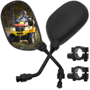 LEIMO KPARTS front mirror view showing clear wide rear vision benefit