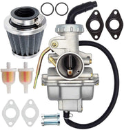 LEIMO KPARTS PZ20 carburetor front view showing clean casting and fit