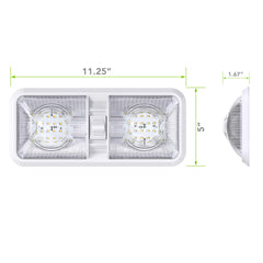 Leisure LED side profile highlighting low-profile design and space-saving benefit