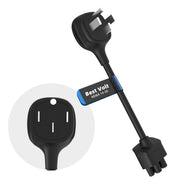 Leisure Stay adapter front view showing plug and port for reliable connection