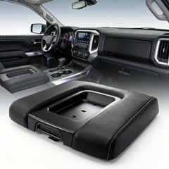 LEO SYNERSTAR front view armrest lid showing OEM fit and restored appearance