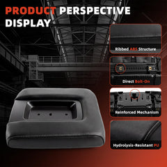 LEO SYNERSTAR armrest lid installed in Silverado console for seamless match