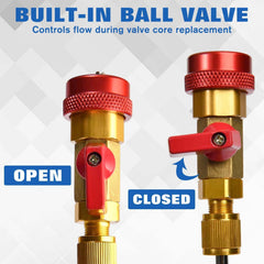 LEONTOOL valve cores and O-rings laid out to show included spare parts