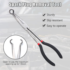 Leriton tools in hand demonstrating long handles for easier reach